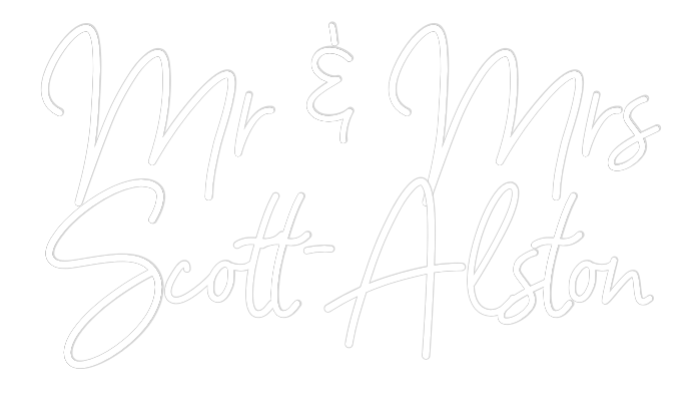 CREATE YOUR OWN WEDDING NEON SIGN Mr & Mrs
Sco...