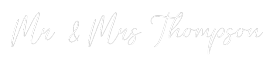 CREATE YOUR OWN WEDDING NEON SIGN Mr & Mrs Thom...