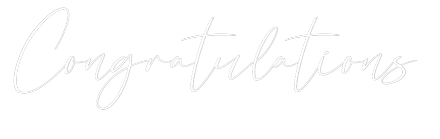 CREATE YOUR OWN WEDDING NEON SIGN Congratulations