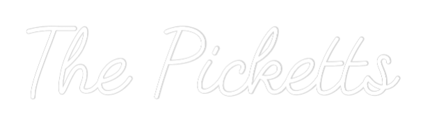 CREATE YOUR OWN WEDDING NEON SIGN The Picketts