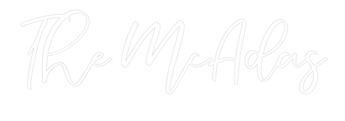 CREATE YOUR OWN WEDDING NEON SIGN The McAdas