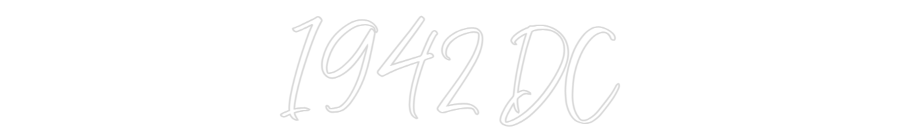 CREATE YOUR OWN WEDDING NEON SIGN 1942 DC