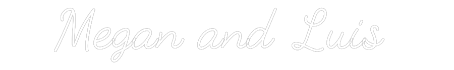 CREATE YOUR OWN WEDDING NEON SIGN Megan and Luis