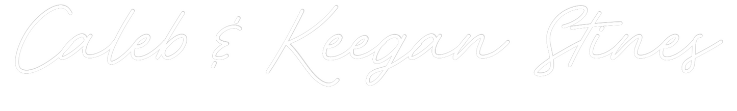 CREATE YOUR OWN WEDDING NEON SIGN Caleb & Keega...