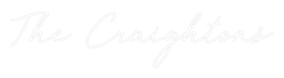 CREATE YOUR OWN WEDDING NEON SIGN The Craightons