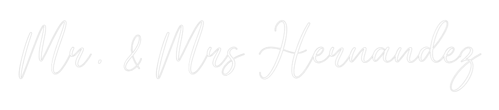 CREATE YOUR OWN WEDDING NEON SIGN Mr. & Mrs Her...