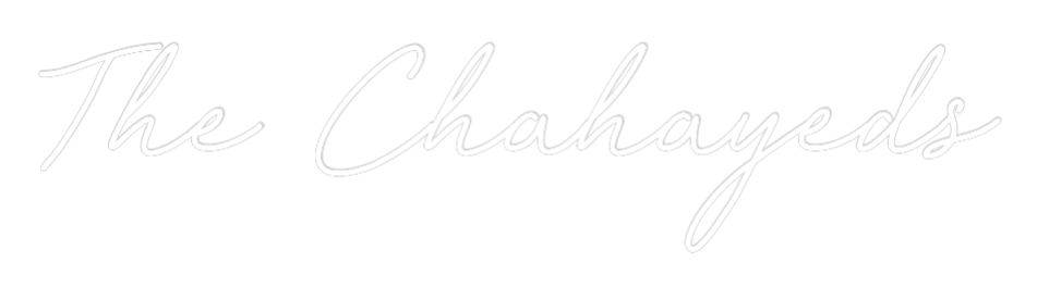 CREATE YOUR OWN WEDDING NEON SIGN The Chahayeds
