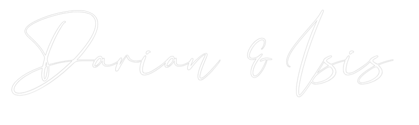 CREATE YOUR OWN WEDDING NEON SIGN Darian & Isis