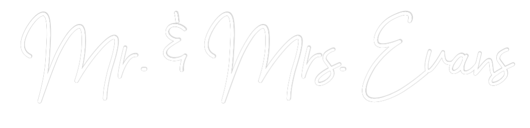 CREATE YOUR OWN WEDDING NEON SIGN Mr. & Mrs. Ev...