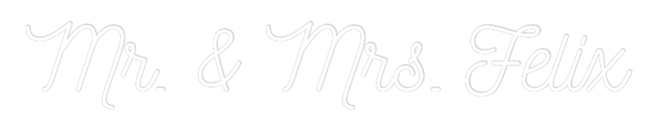 CREATE YOUR OWN WEDDING NEON SIGN Mr. & Mrs. Fe...