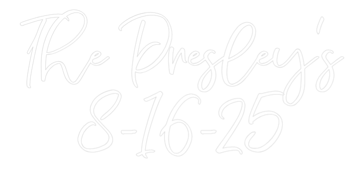 CREATE YOUR OWN WEDDING NEON SIGN The Presley's...