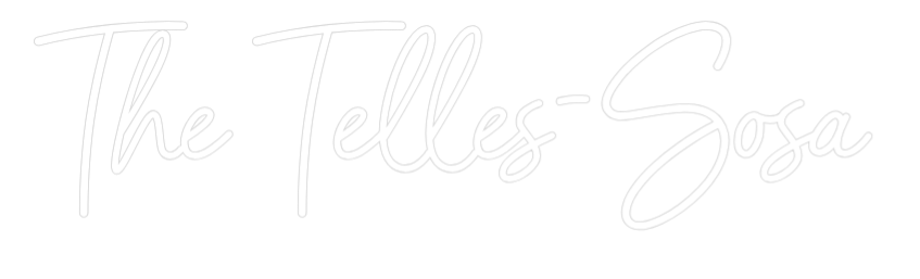 CREATE YOUR OWN WEDDING NEON SIGN The Telles-Sosa