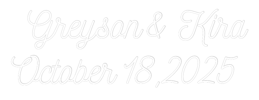 CREATE YOUR OWN WEDDING NEON SIGN Greyson & Kir...