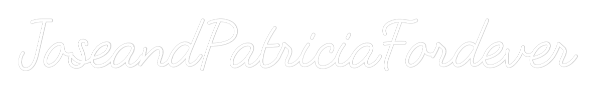 CREATE YOUR OWN WEDDING NEON SIGN JoseandPatric...