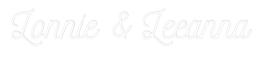 CREATE YOUR OWN WEDDING NEON SIGN Lonnie & Leea...