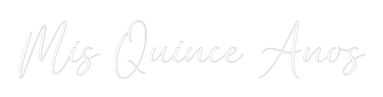 CREATE YOUR OWN WEDDING NEON SIGN Mis Quince Anos