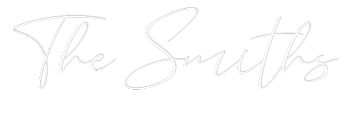 CREATE YOUR OWN WEDDING NEON SIGN The Smiths