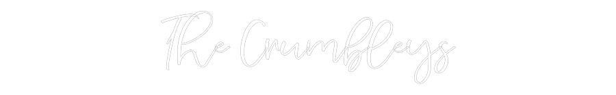 CREATE YOUR OWN WEDDING NEON SIGN The Crumbleys