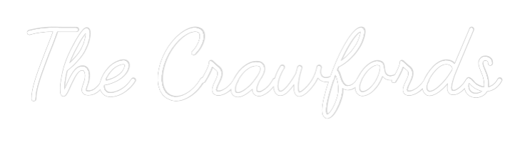 CREATE YOUR OWN WEDDING NEON SIGN The Crawfords