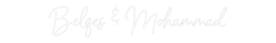CREATE YOUR OWN WEDDING NEON SIGN Belqes & Moha...