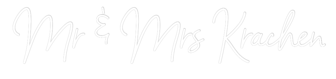 CREATE YOUR OWN WEDDING NEON SIGN Mr & Mrs Krac...