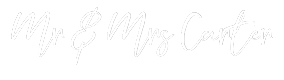 CREATE YOUR OWN WEDDING NEON SIGN Mr & Mrs Carter