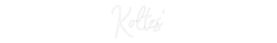 CREATE YOUR OWN WEDDING NEON SIGN Koltes’