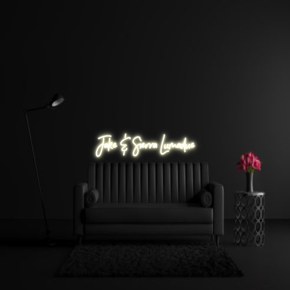 CREATE YOUR OWN WEDDING NEON SIGN Jake & Sierra...