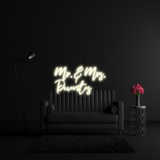CREATE YOUR OWN WEDDING NEON SIGN Mr. & Mrs.
P...