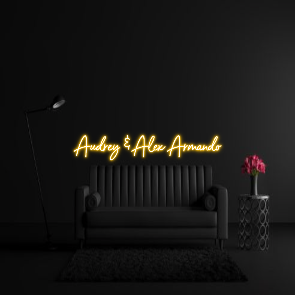 CREATE YOUR OWN WEDDING NEON SIGN Audrey & Alex...