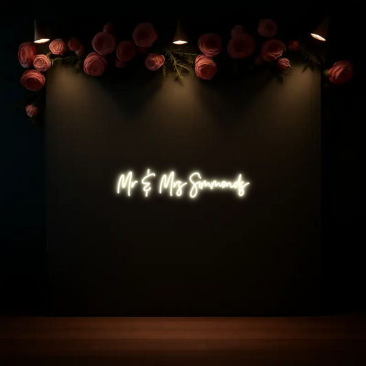 CREATE YOUR OWN WEDDING NEON SIGN Mr & Mrs Simm...