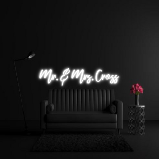 CREATE YOUR OWN WEDDING NEON SIGN Mr. & Mrs. Cr...