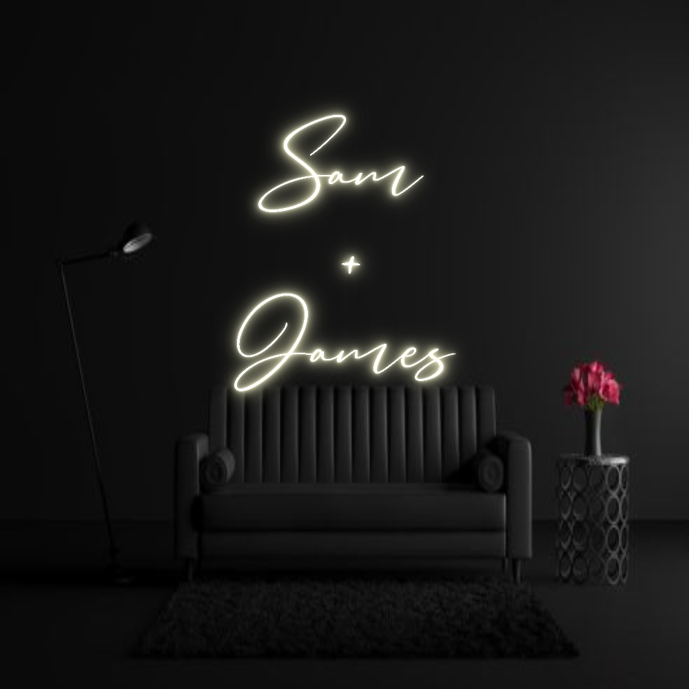 CREATE YOUR OWN WEDDING NEON SIGN Sam
+
James