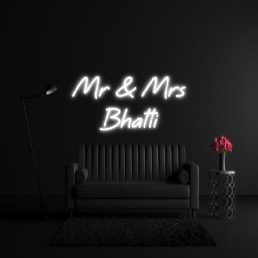 CREATE YOUR OWN WEDDING NEON SIGN Mr & Mrs
Bha...