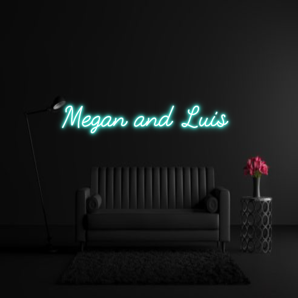 CREATE YOUR OWN WEDDING NEON SIGN Megan and Luis