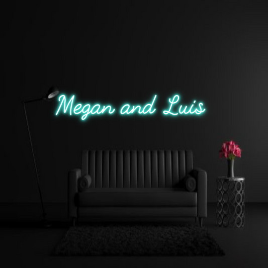 CREATE YOUR OWN WEDDING NEON SIGN Megan and Luis
