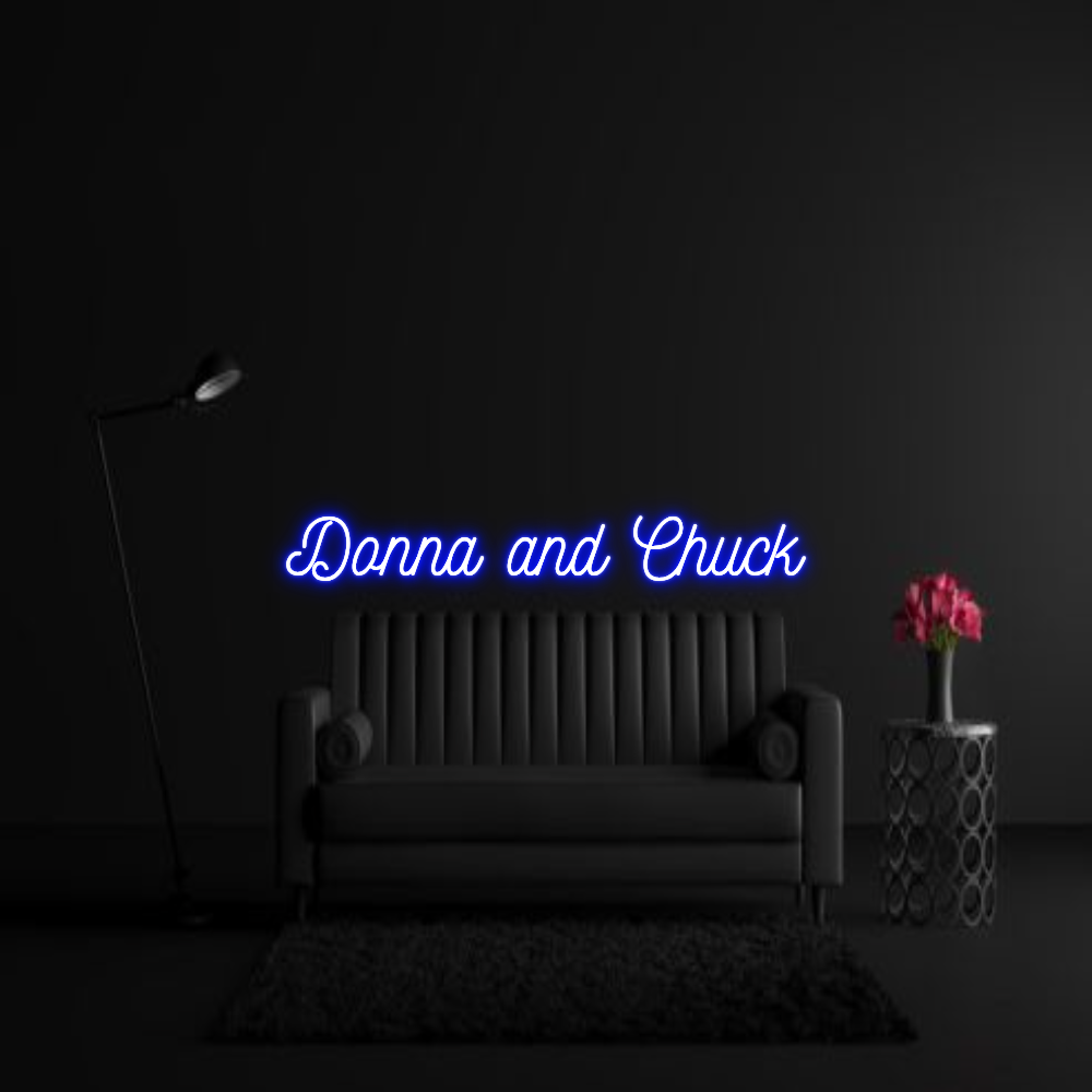 CREATE YOUR OWN WEDDING NEON SIGN Donna and Chuck