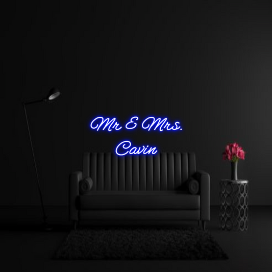CREATE YOUR OWN WEDDING NEON SIGN Mr & Mrs.
Ca...