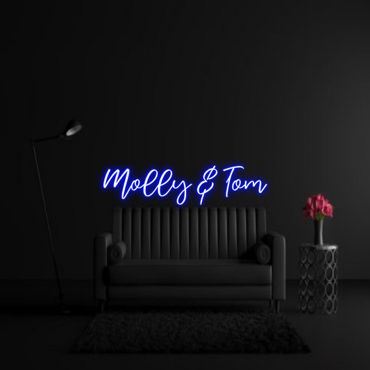 CREATE YOUR OWN WEDDING NEON SIGN Molly & Tom