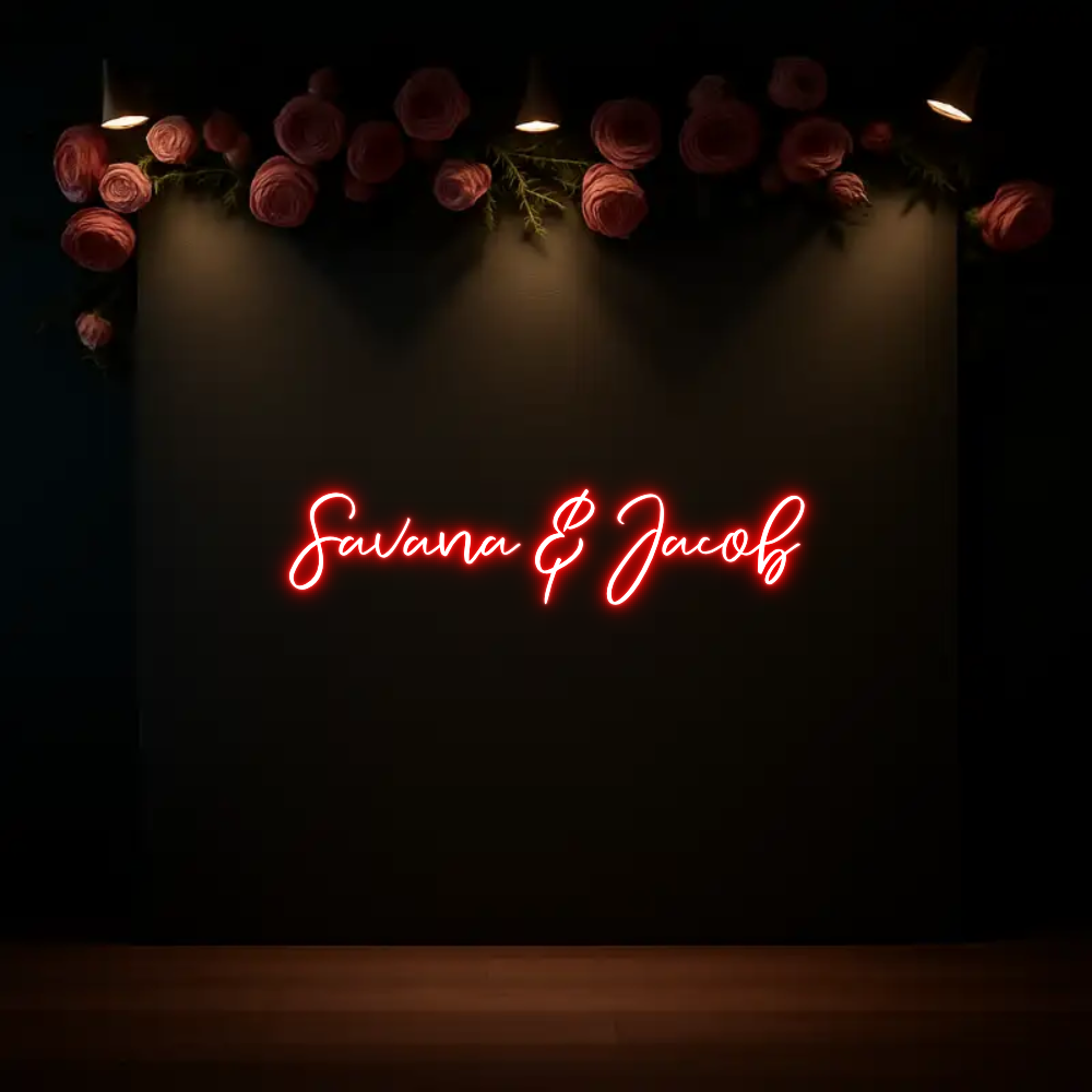 CREATE YOUR OWN WEDDING NEON SIGN Savana & Jacob