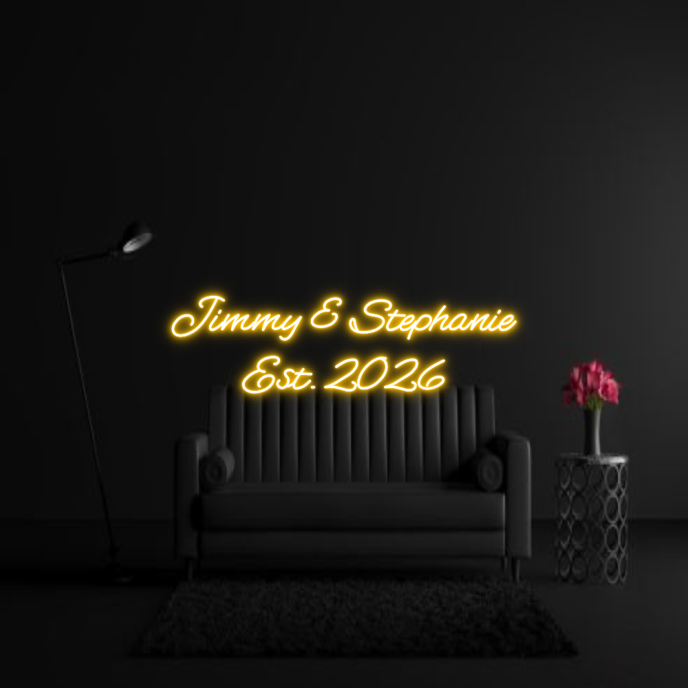 CREATE YOUR OWN WEDDING NEON SIGN Jimmy & Steph...