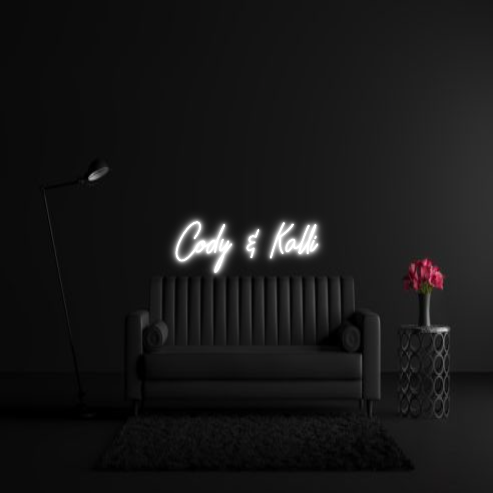 CREATE YOUR OWN WEDDING NEON SIGN Cody & Kalli