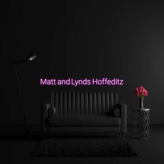 CREATE YOUR OWN WEDDING NEON SIGN Matt and Lynd...
