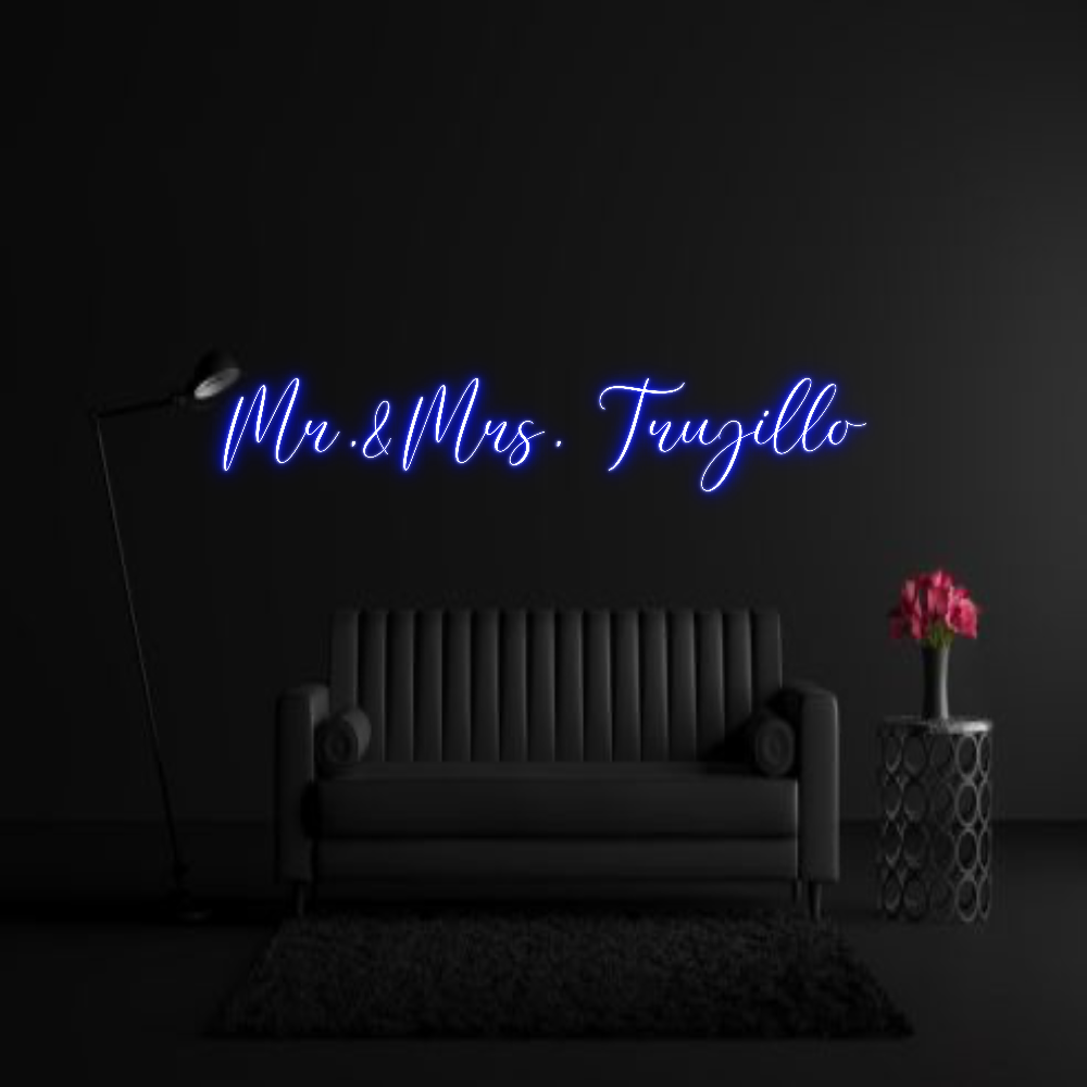 CREATE YOUR OWN WEDDING NEON SIGN Mr.&Mrs. Truj...