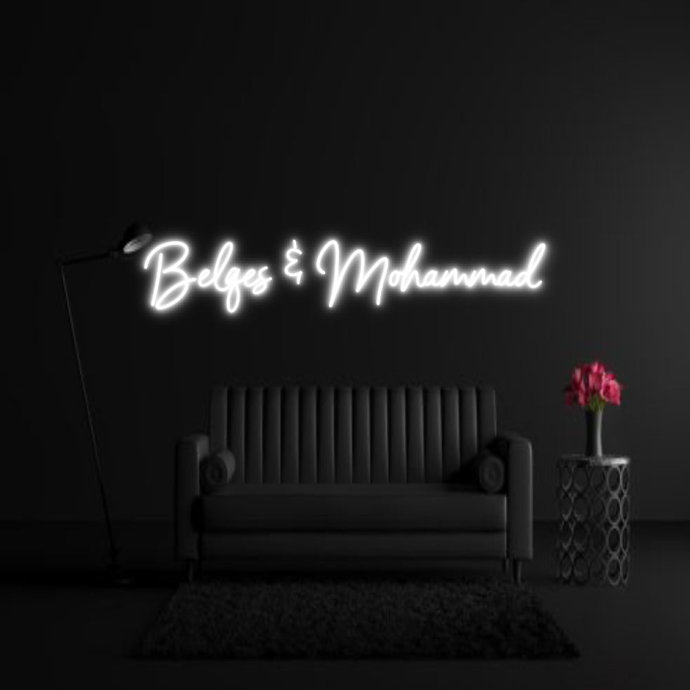 CREATE YOUR OWN WEDDING NEON SIGN Belqes & Moha...
