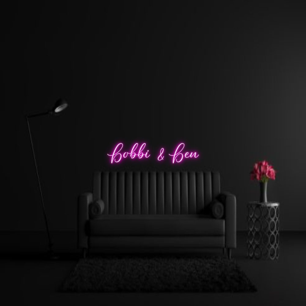 CREATE YOUR OWN WEDDING NEON SIGN Bobbi & Ben
