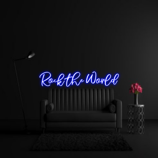 CREATE YOUR OWN WEDDING NEON SIGN Rock the World