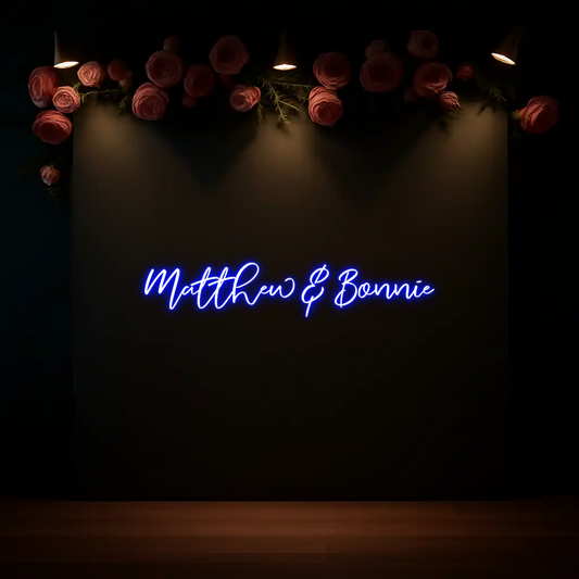 CREATE YOUR OWN WEDDING NEON SIGN Matthew & Bon...