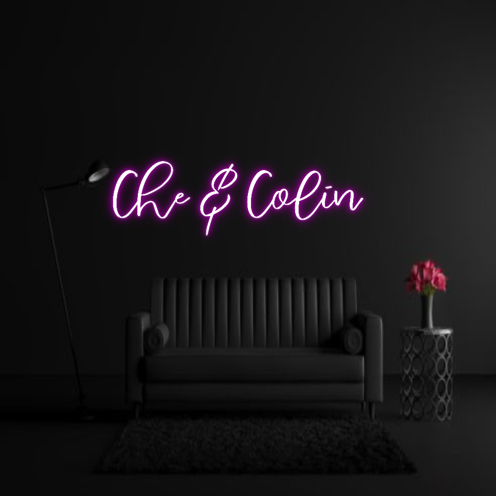 CREATE YOUR OWN WEDDING NEON SIGN Che & Colin
