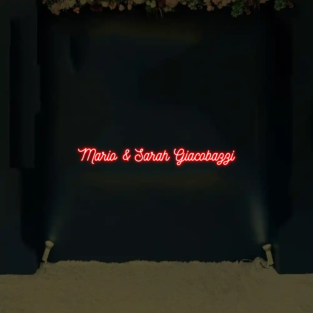 CREATE YOUR OWN WEDDING NEON SIGN Mario & Sarah...